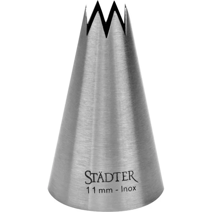 Städter Spritztülle, Edelstahl, Silber, 11 mm