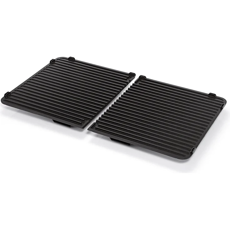WMF Lono Master-Grill, Elektrogrill, 50 x 28 cm, Tischgrill elektro mit Windschutz und Auffangschale, Outdoorzertifiziert für Barbecue, 2 getrennt regulierbare Grillflächen, 2400 W, edelstahl matt – Bild 4
