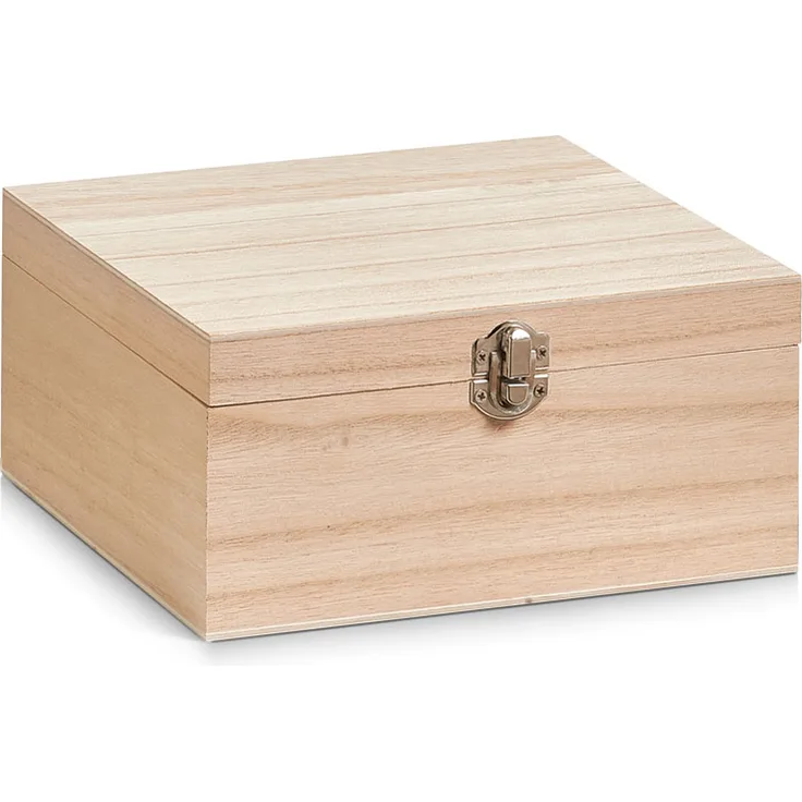 Zeller 15108 Aufbewahrungsbox, Holz, 20x20x9,5cm 20 x 20 x 9,5 cm