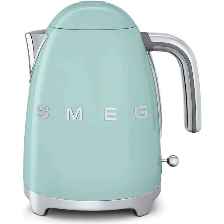 Smeg KLF03PGEU, Edelstahl-Wasserkocher, 2400W, 1,7L Volumen, mint – Bild 1
