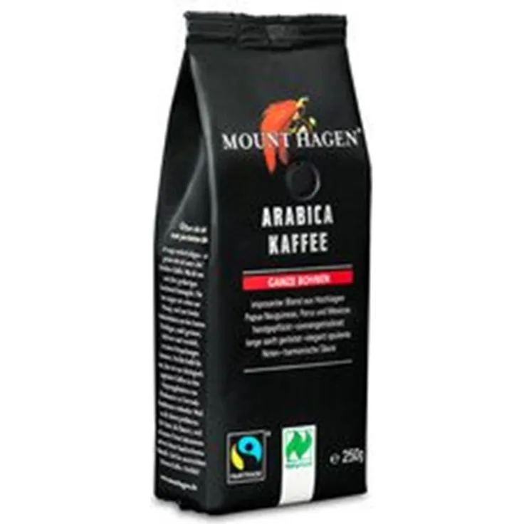 Mount Hagen Röstkaffee ganze Bohnen 250g