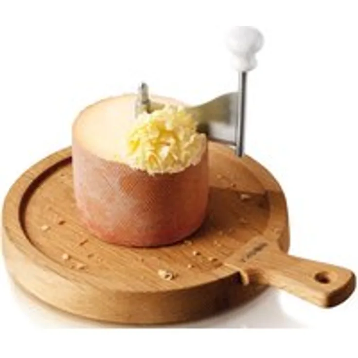 Boska Käseschaber Friends-immer praktisch-Edelstahl-Holz-Braun-Silber - 315 x 230 x 30 mm