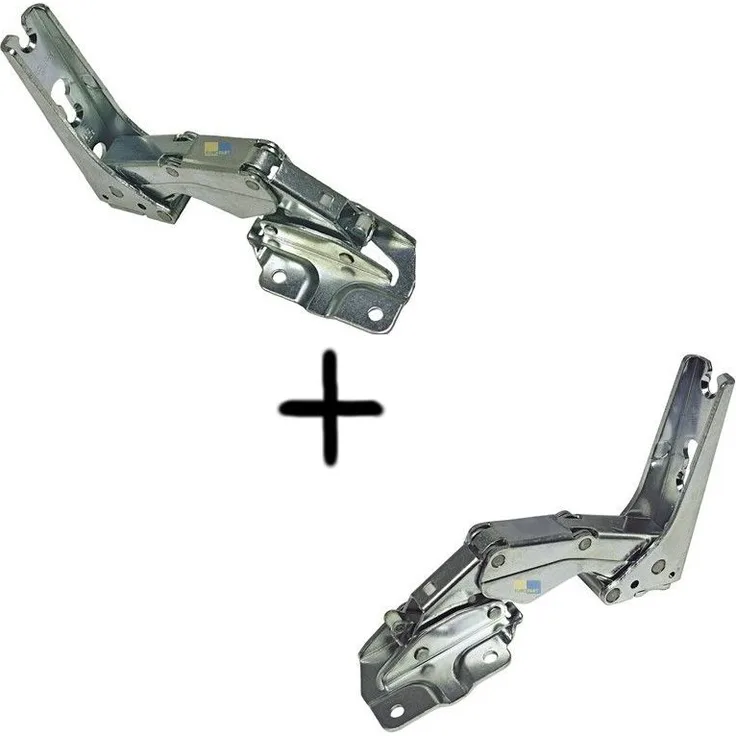 Türscharnier Set, Scharnier-Set oben - unten für AEG Electrolux Kühlschrank 2211202037, 2211201039 - Daniplus
