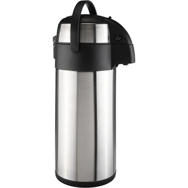 Edelstahl Airport Pumpkanne Thermoskanne Isolierkanne Kaffeekanne 5 Liter