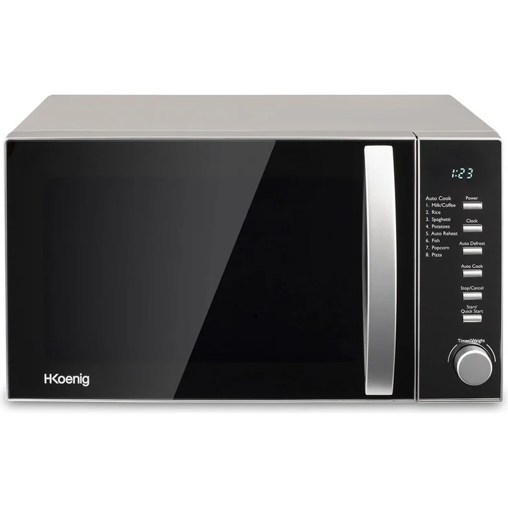 H.Koenig VIO2 Mikrowelle, Standgerät, 20 Liter Garraum, 700 Watt, schwarz – Bild 1
