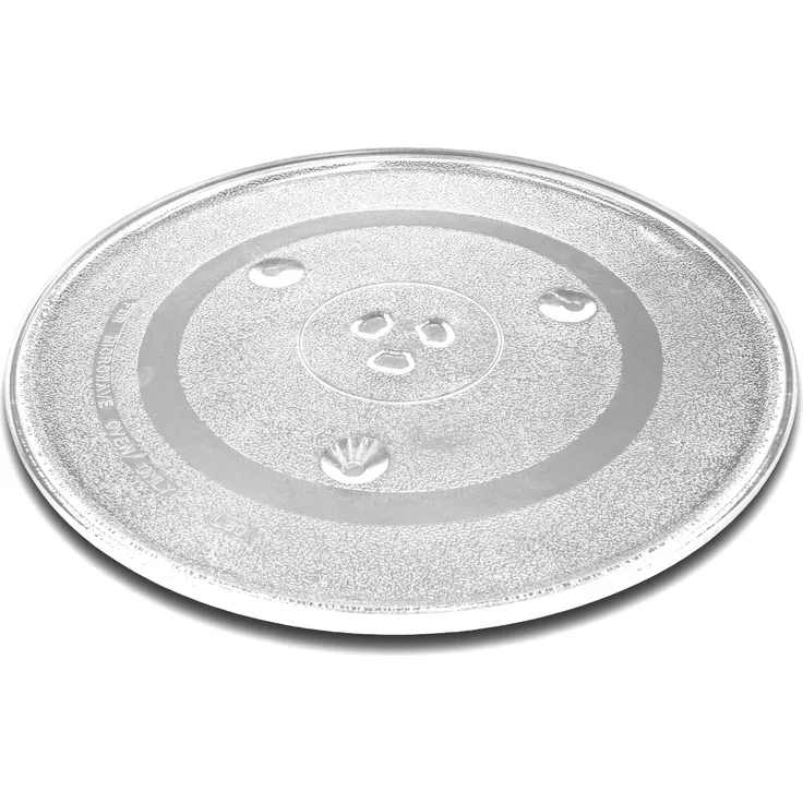 vhbw Glas Mikrowellen-Teller 31.5cm mit Y-Aufnahme passend für Mikrowellen von Bosch, Siemens, AEG, Severin, Panasonic, Samsung, Clatronic, LG, Bomann