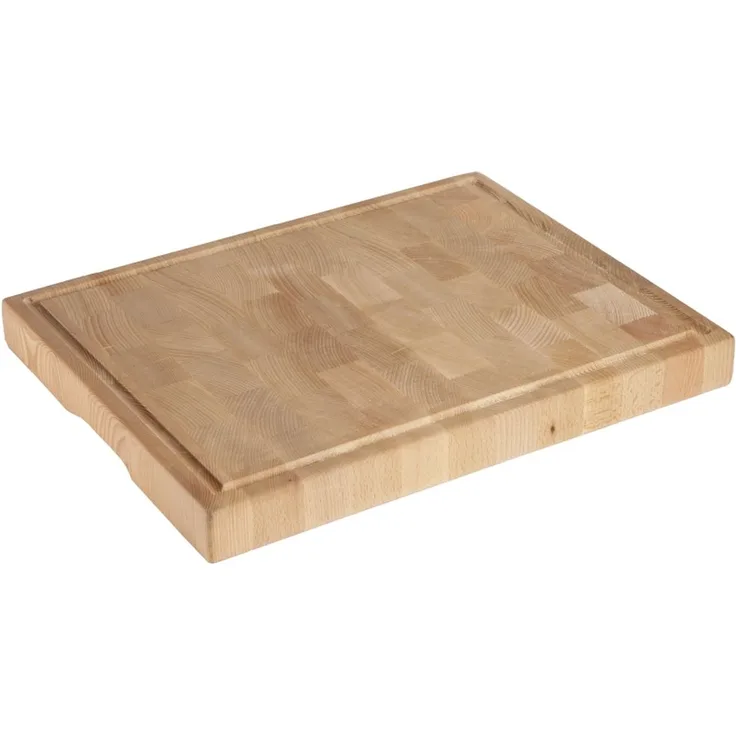 Contacto Holzschneidbrett GN 1/1 aus 5 cm Buchenstirnholz
