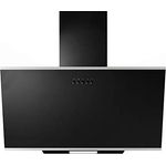 Yuna Dunja Dunstabzugshaube, A, Abluft und Umluft, Wandmontage, Breite 60 cm, Randabsaugung, Drucktasten