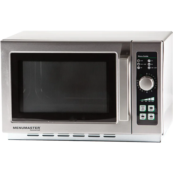 Gastro-Inox Menumaster Mikrowelle RCS511DSE, Standgerät, 1100 Watt, 34 Liter Garraum, silber, Edelstahl