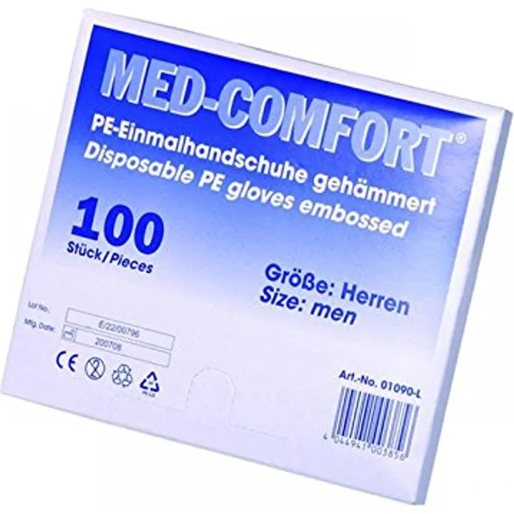 AMPri Med Comfort PE-Einmalhandschuhe gehämmert Herren