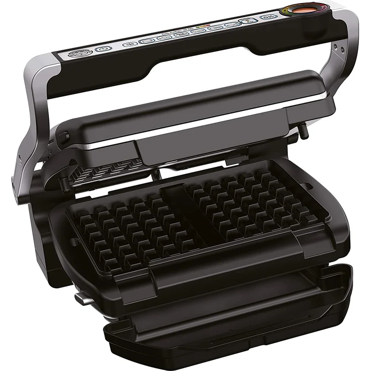 Tefal XA 7238 Waffelplatten für Optigrill+, inkl. Schöpfkelle, schwarz – Bild 3