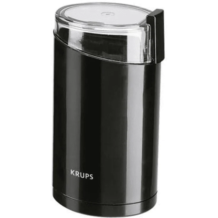 Krups F203 Kaffee- und Gewürzmühle, Ein-Hand-Bedienung, 250 Watt, schwarz – Bild 1