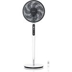 Brandson DC Standventilator ECO Silent mit Fernbedieung - Brushless sehr leiseOszilation 60° 90° 1