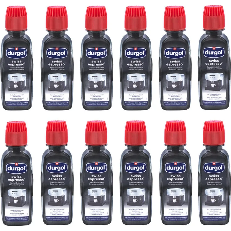 Durgol Swiss Espresso Spezial-Entkalker, 6 Packungen, 12 x 125ml