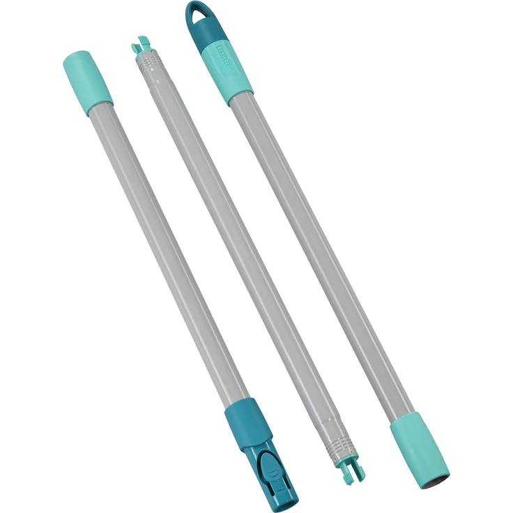 Leifheit Bodenwischer Profi XL micro Duo, Stahlstiel 146cm, Wischmopp mit Fußklick, Mikrofaser Bezug für Fliesen und Laminat, 360° Drehgelenk, Click-System – Bild 3