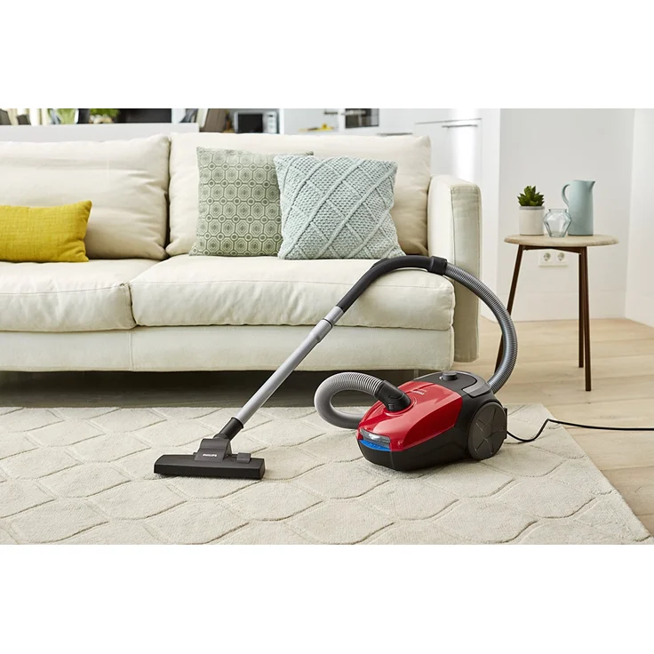 Philips FC8243-09 PowerGo kompakter (Bodenstaubsauger, 750 W, AAA-Energie-Label, Allergiefilter) rot – Bild 7