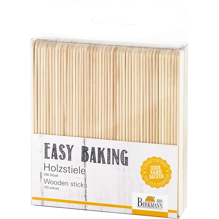 RBV Birkmann 330634 Easy Baking Holzstiele, Holz