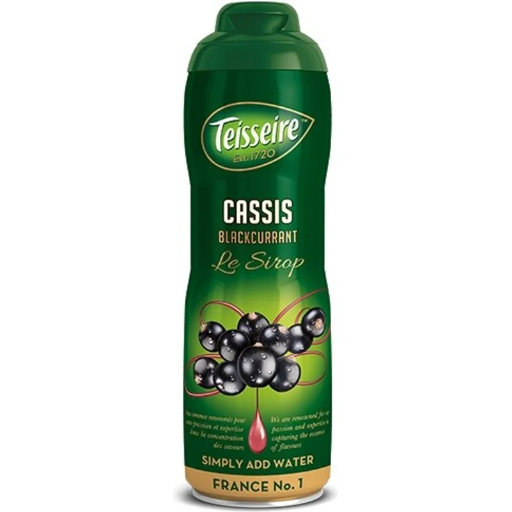 Teisseire Sirup schwarze Johannisbeere 600 ml – Bild 1