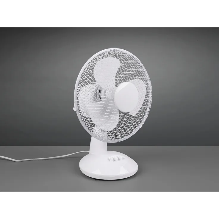 Reality Leuchten Oszillierender Tischventilator klein Tischlüfter Stehventilator fürs Büro leise
