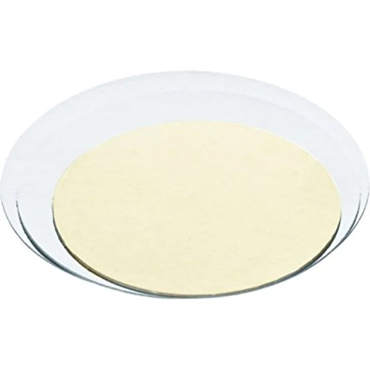GEKOPPELTE TORTENPLATTE GOLD-SILBER ˜20X0,2CM