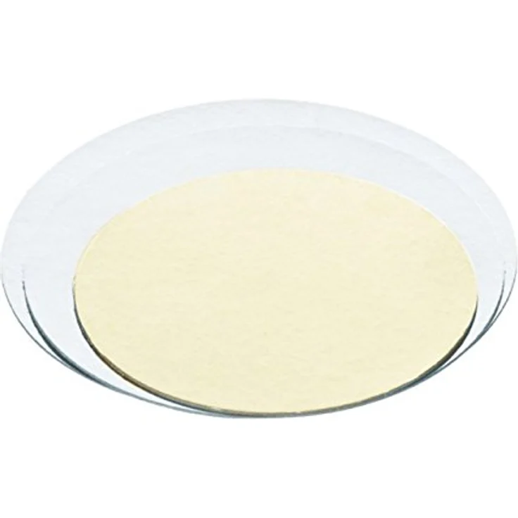 GEKOPPELTE TORTENPLATTE GOLD-SILBER ˜20X0,2CM