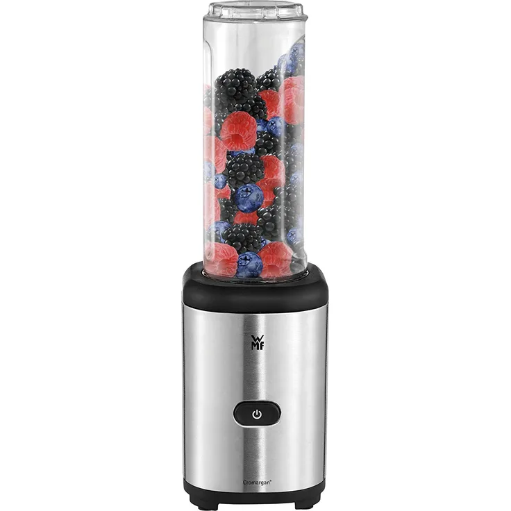 WMF Kult Mix & Go Mini Smoothie Maker, Standmixer, Blender elektrisch, Shake Mixer 300 Watt, Tritan-Kunststoff Flasche