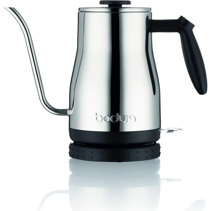 Bodum 11940-16EURO BISTRO Elektrischer Wasserkocher, 1200, 1 Liter, edelstahl