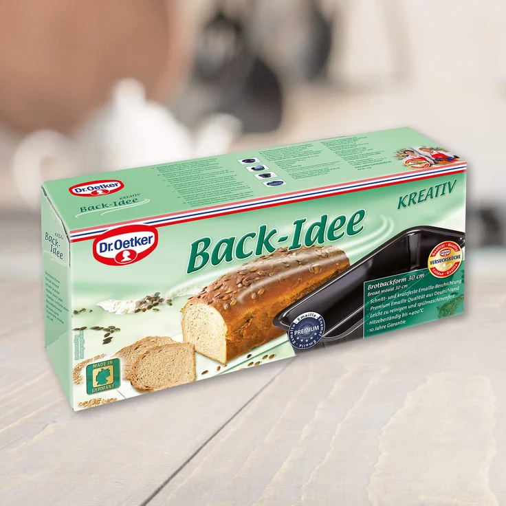 Dr. Oetker Brotbackform 30 cm le, Kastenform für schmackhafte Brote von 1-1,5 kg, Serie Back-Idee Kreativ, Menge: 1 Stück – Bild 3