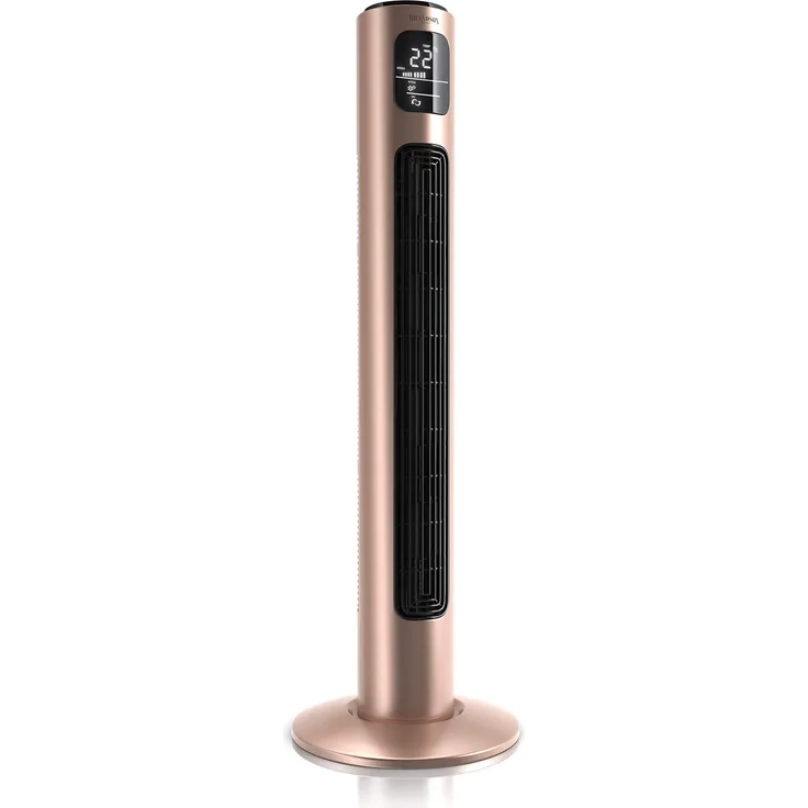 Brandson Turmventilator mit Fernbedienung und Oszilation 60° - Standventilator - Säulenventilator - 96 cm - Ventilator mit 3 Geschwindigkeitsstufen - Modell 2020 GS Zertifiziert - Pearl-Rouge