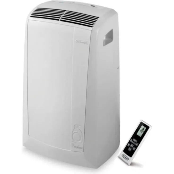 De'Longhi PAC N77 Eco mobiles Klimagerät, 2,1 kW Kühlleistung, 8200 BTU, inkl. Fernbedienung, weiß