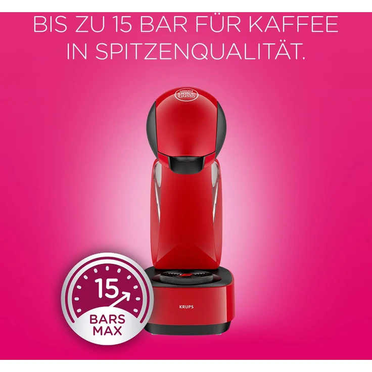 De'Longhi EDG 260.R, NESCAFÉ Dolce Gusto Infinissima , Kapsel Kaffeemaschine , Für heiße und kalte Getränke , 15 bar Pumpendruck für samtige Crema , Ferrari Red – Bild 4