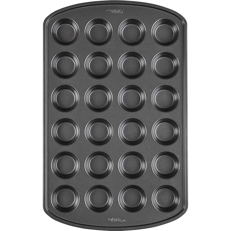 Wilton Perfect Results Premium Non-Stick Mini Muffin and Cupcake Pan, 24-Cup – Bild 1