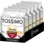 Tassimo Jacobs Caffè Crema Classico XL, Kaffee, Kaffeekapsel, gemahlener Röstkaffee, 5er Pack, 5 x 16 T-Discs