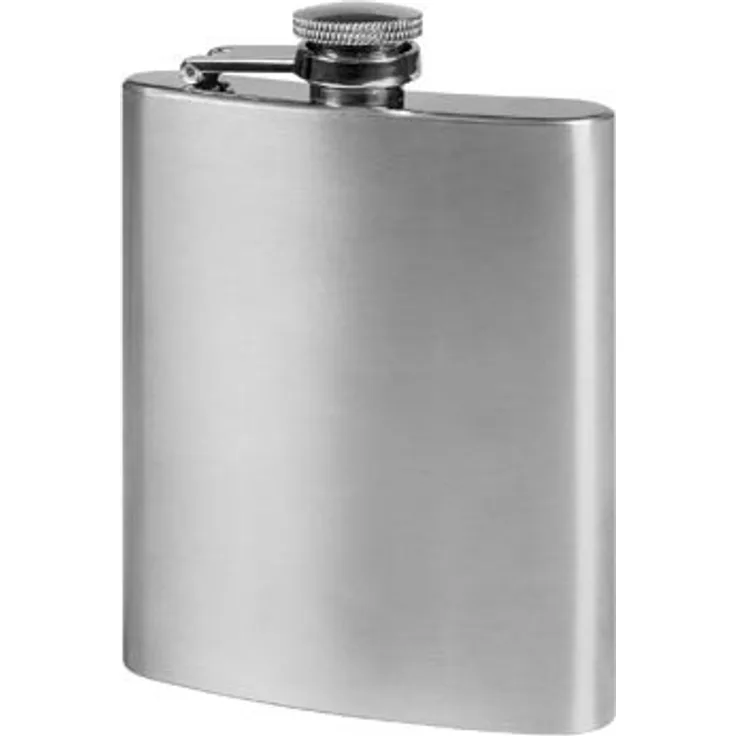 Leopold Vienna LV00526 Flachmann mittel 220 ml 98 x 24 x 128 mm, Edelstahl matt gebürstet