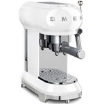 Smeg ECF01 WHEU Siebträgermaschine, 1l Wassertank, Dampfdüse, 1350 Watt