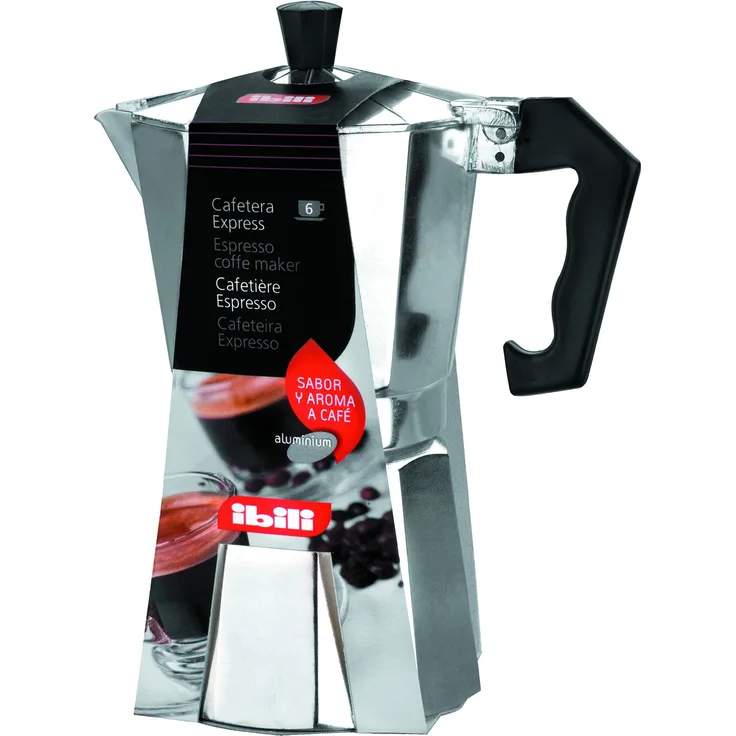 Ibili Bahia1 610901 Espressokocher, Aluminium