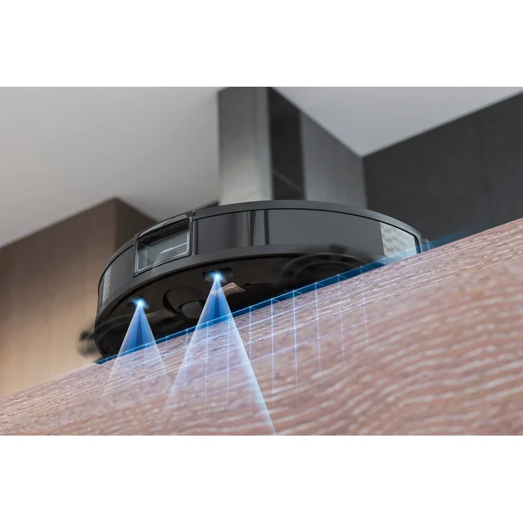 Ecovacs Deebot Ozmo T8 AIVI Saugroboter mit Wischfunktion, 180 min Akkubetrieb, App- und Sprachsteuerung, Lasernavigation, schwarz – Bild 9