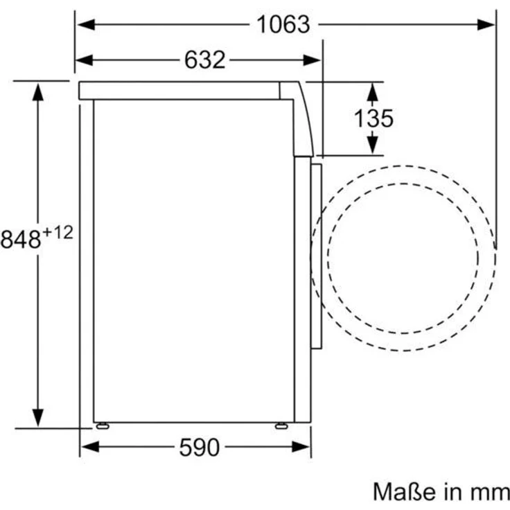 Siemens WM14VMS2, Frontlader-Waschmaschine, B, Fassungsvermögen 9 kg, Standgerät, Breite 59,8 cm, Trommelinnenbeleuchtung, Outdoorprogramm – Bild 10