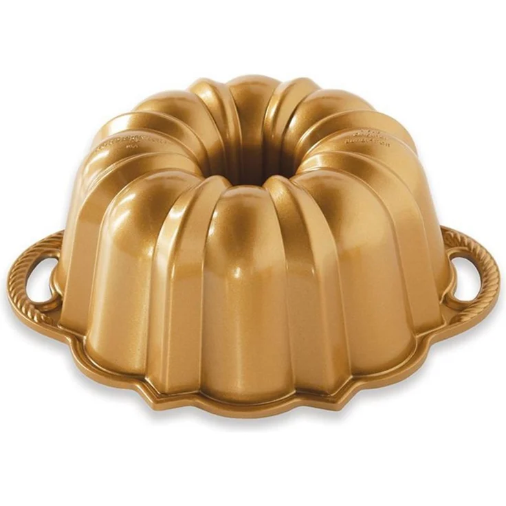 Nordic Ware 51277 Anniversary Gugelhupfform, 1420 ml (6 Cups), Aluminium, Gold – Bild 1