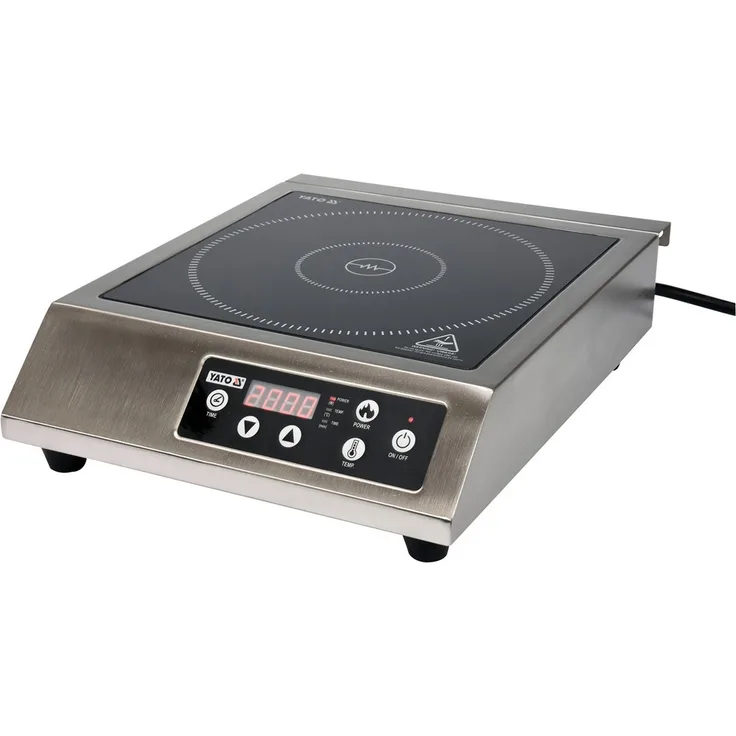 YATO Profi Induktionskochplatte 3500 Watt mit Display YG-04701 Kochfeld