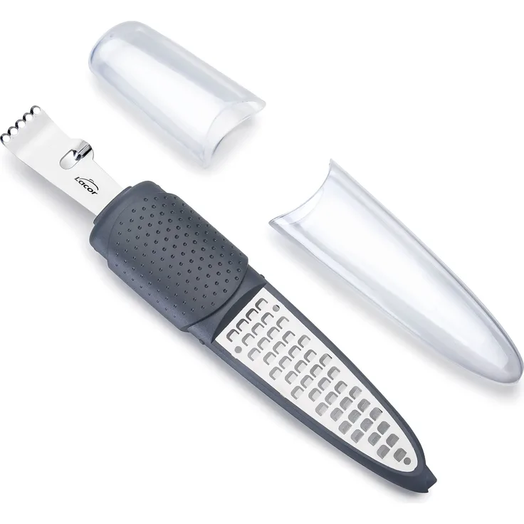 LACOR Mehrzweckreibe Zum Verzieren, Edelstahl, Grau, 18 cm