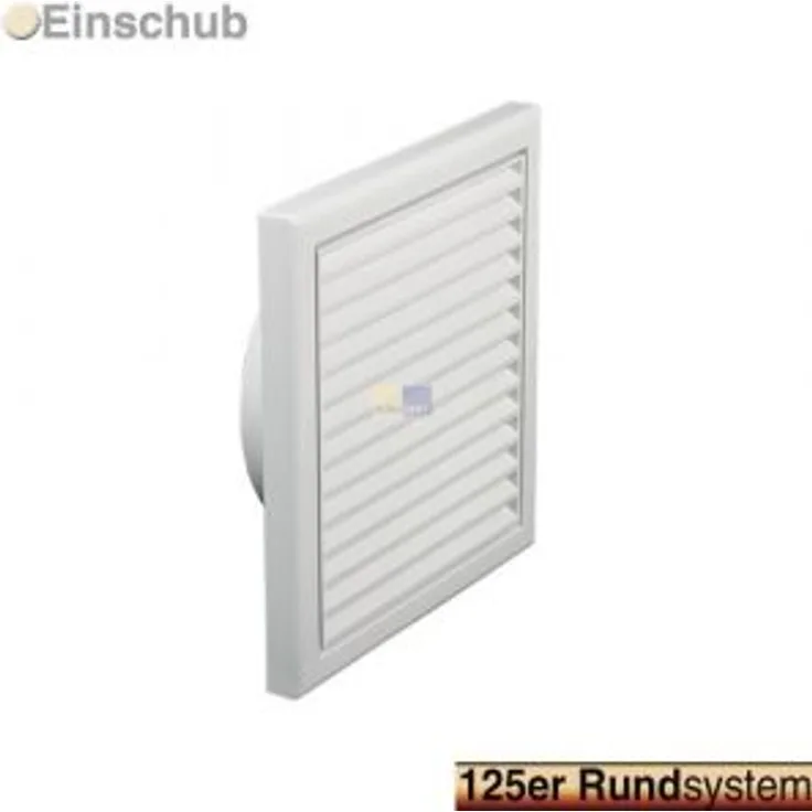 Europart Außengitter 125erR weiß