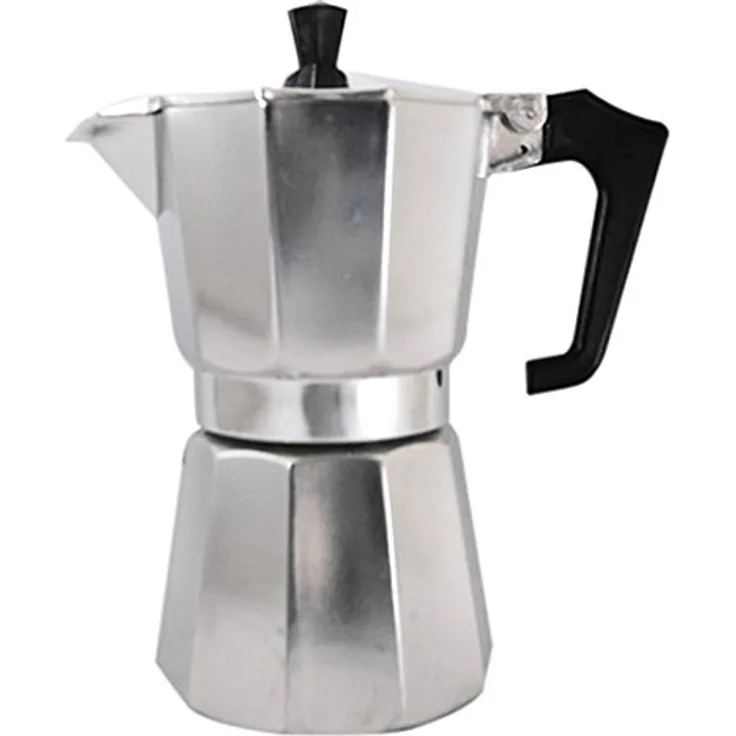 Pezzetti 1362 Espressokocher Italexpress aus glänzendem Aluminium für 6 Tassen