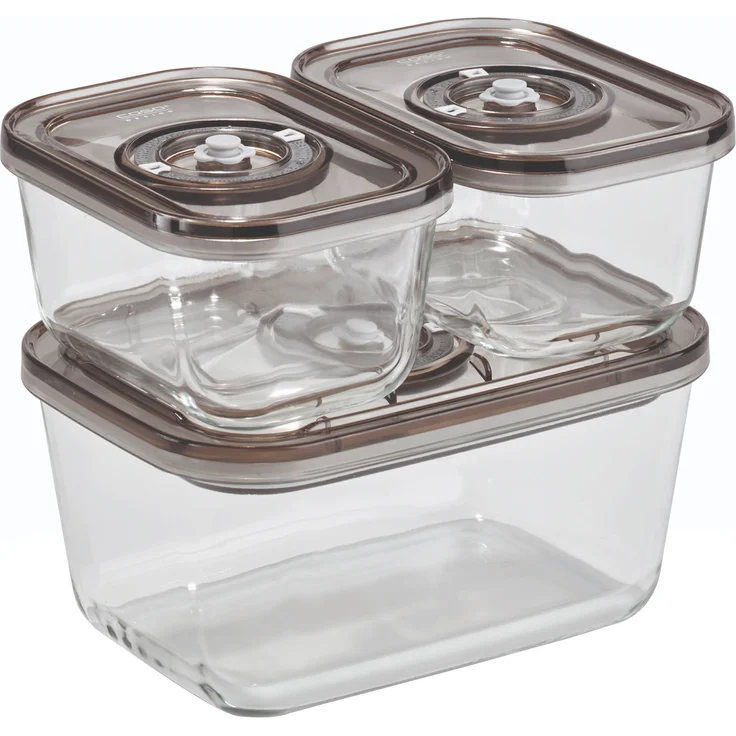 Caso 1177 VacuBoxx Eco-Set Stapelbares Vakuumbehälter-Set, transparent  – Bild 1