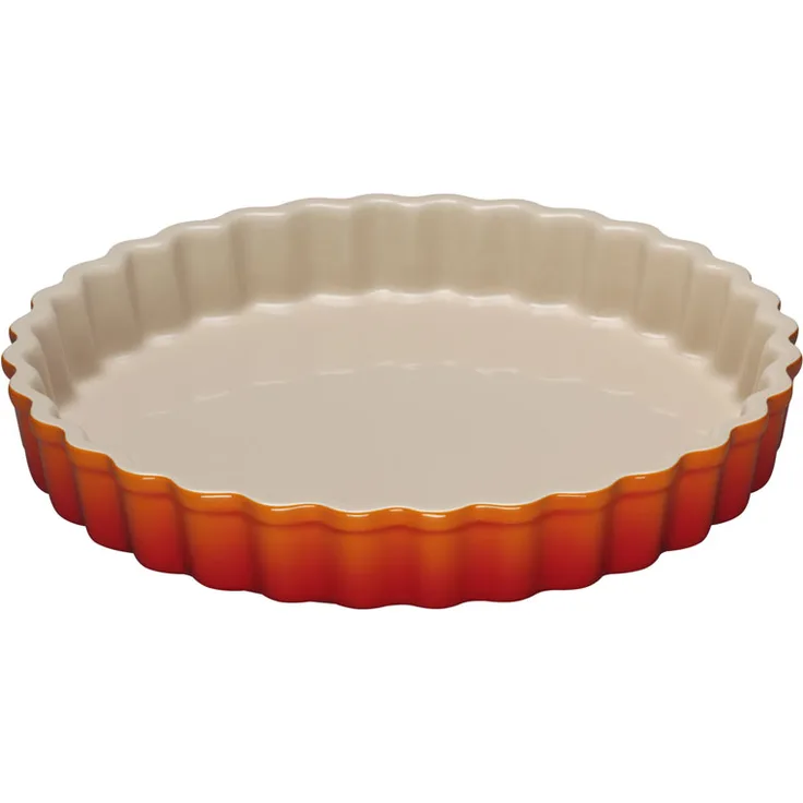 Le Creuset Tarte-Form, Ø 28 cm, Steinzeug, Ofenrot