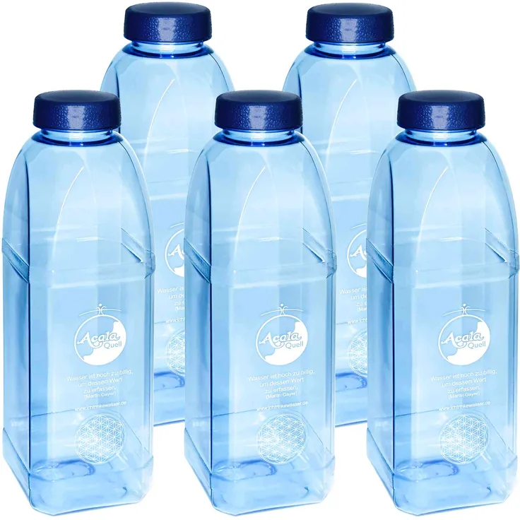 Acala Familien Set Tritan Trinkflasche 8 x Kant 1 Liter