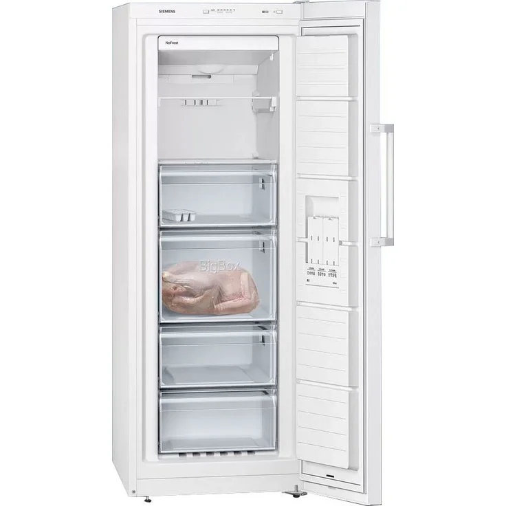 Siemens GS29NVWEP Gefrierschrank, freistehend, weiß, NoFrost, Schnellgefrieren, Breite 60 cm, Energieklasse E – Bild 2