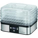 ProfiCook PC-DR 1116 Dörrautomat, 7-stufige elektronische Temperatureinstellung, Umluftgebläse, Umluftfunktion, Timer, LCD-Display, variabler Einsatz, Edelstahlgehäuse, 350 Watt
