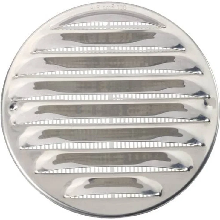 Wallair N31835 Abluftgitter Edelstahl Passend für Rohr-Durchmesser: 10cm