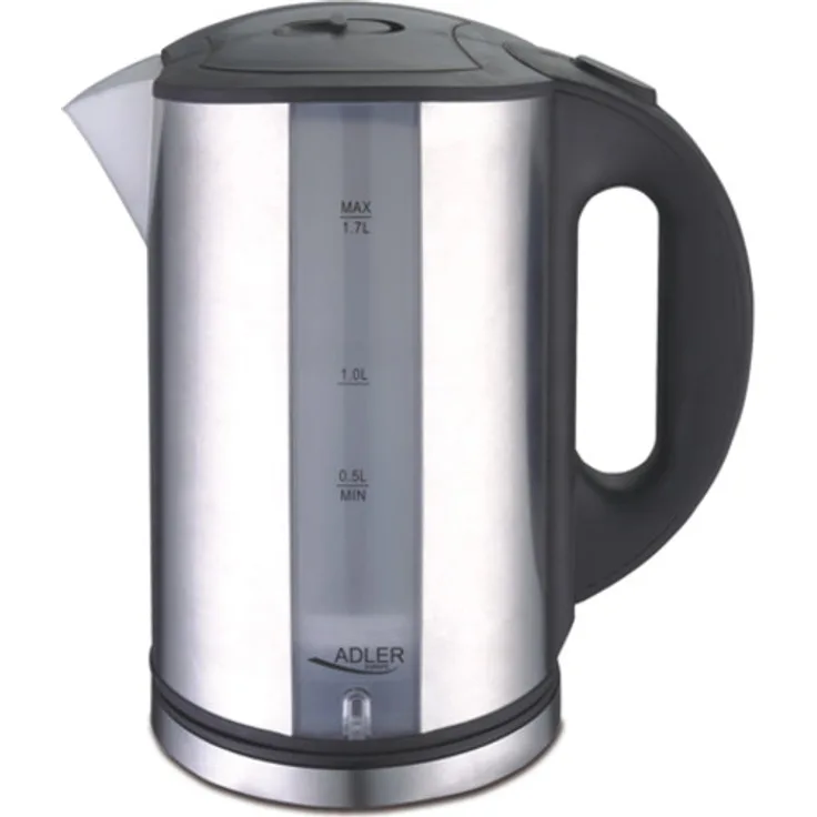 ADLER AD 1216 FO-AD1216, 2000 W, Kunststoff, 1.7 L, Silber-Schwarz